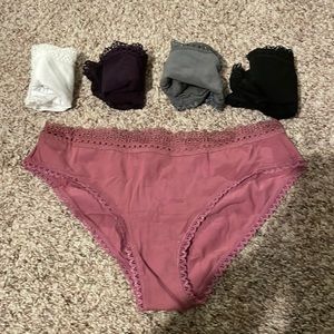 5 Pack Italian Tezenies Lace Detail Underwear